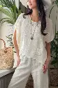 BYPIAS - Blouse Delphie (vanille)