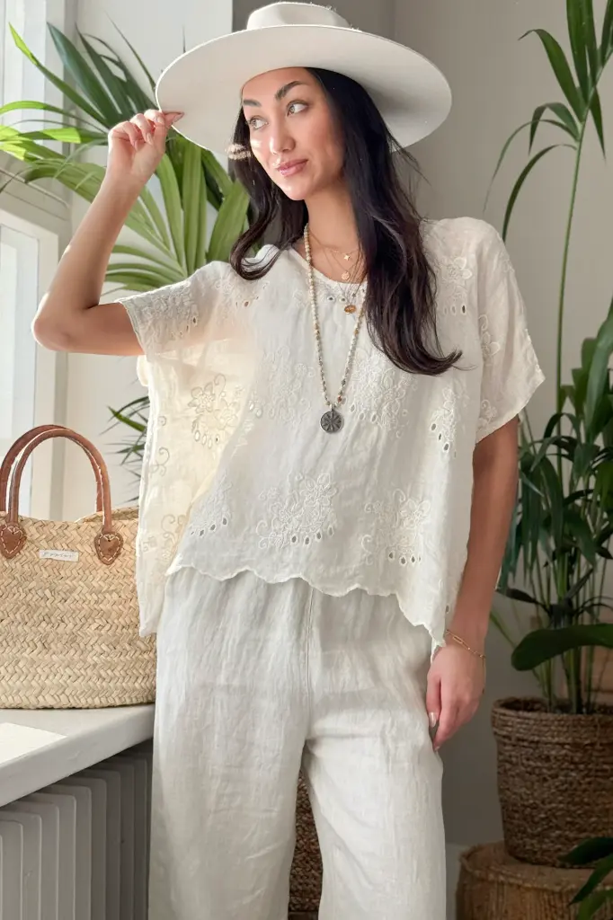 BYPIAS - Blouse Delphie (vanille)