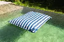 Housse de Coussin Piscine - Premium Sunbrella Bleue Rayée