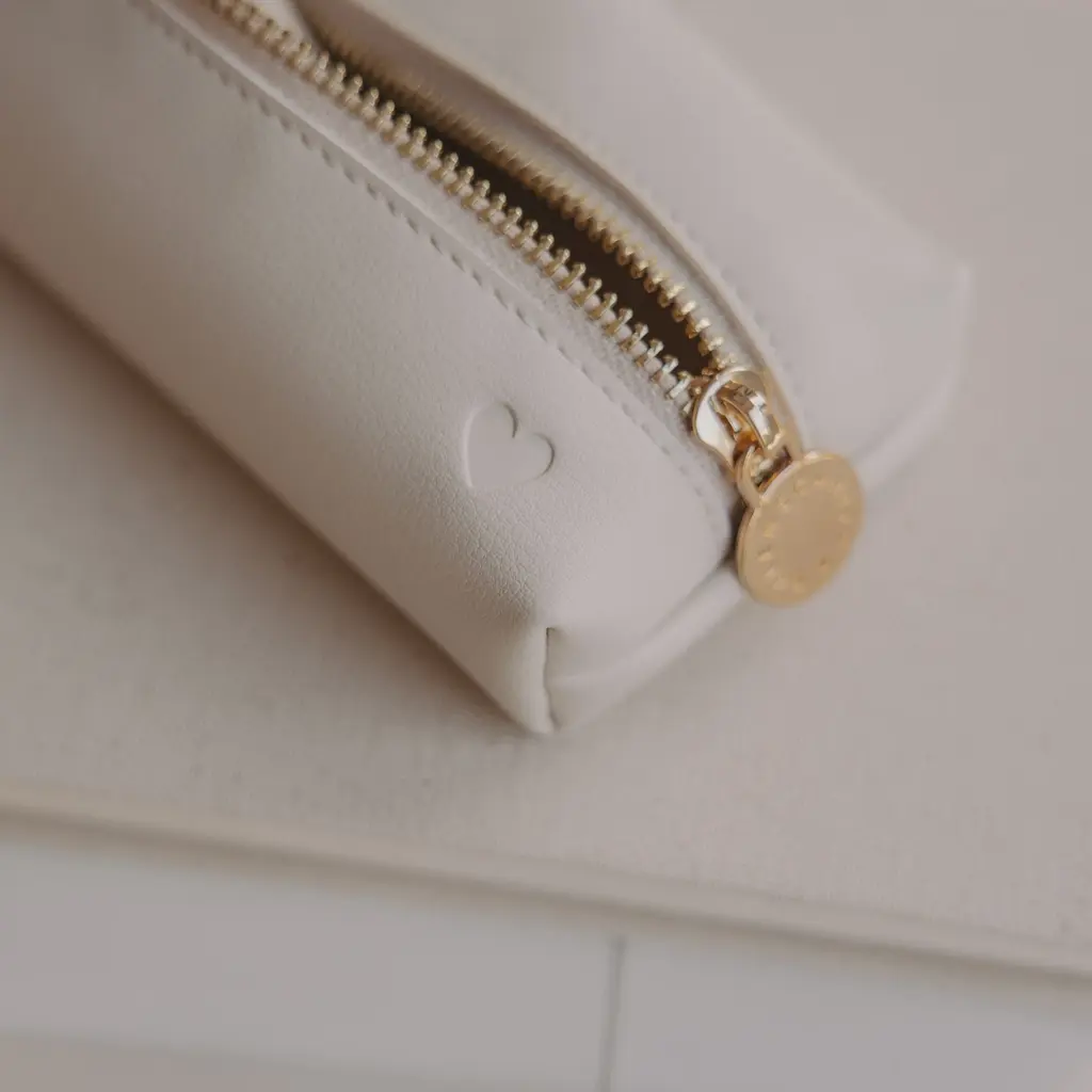 Trousse à Crayon - Coeur (crème)