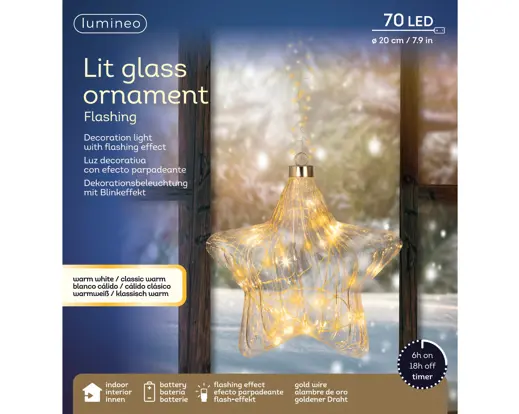 Étoile LED - Effet Clignotant