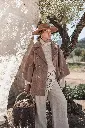 BYPIAS - Poncho-Manteau Bernardine (caramel)