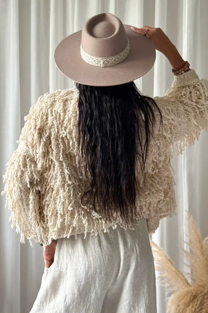 BYPIAS - Cardigan Coachella (off white)