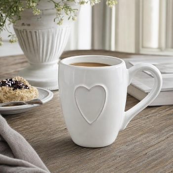Tasse Blanche - Coeur 