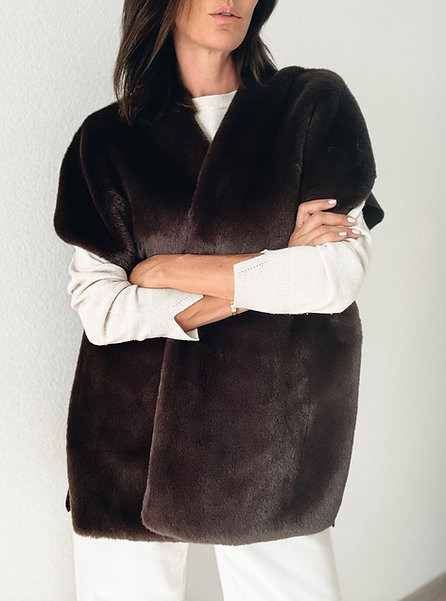 MANIDOU - Gilet Toundra - Choco