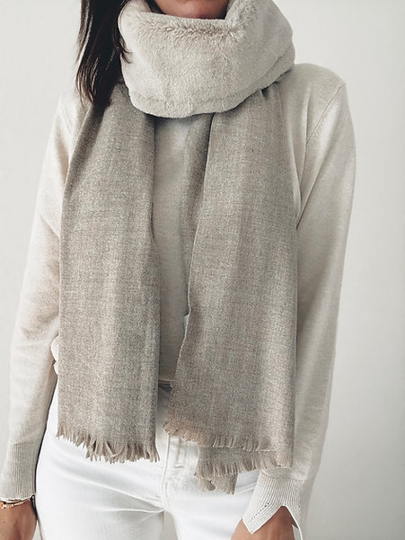 MANIDOU - Écharpe Dune - Beige