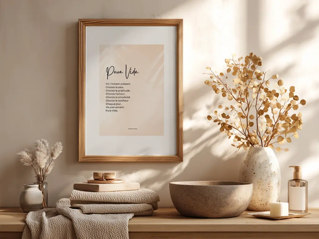 Affiche Mantra A5 "Pura Vida"