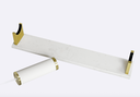 Lampe Socle Marbre Blanc - Tube Elio