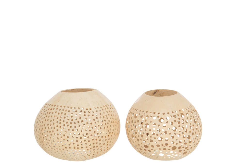 Photophore - Noix de Coco Naturelle