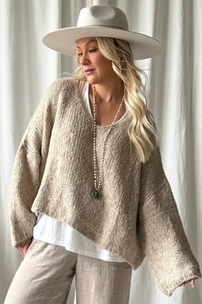 BYPIAS - Pull Philo (beige)