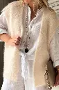 BYPIAS - Gilet Mallora (off white)