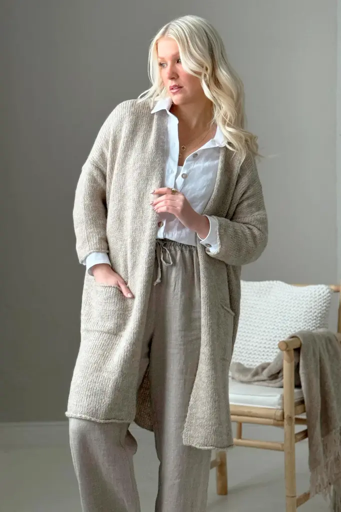 BYPIAS - Cardigan Wilona (beige)