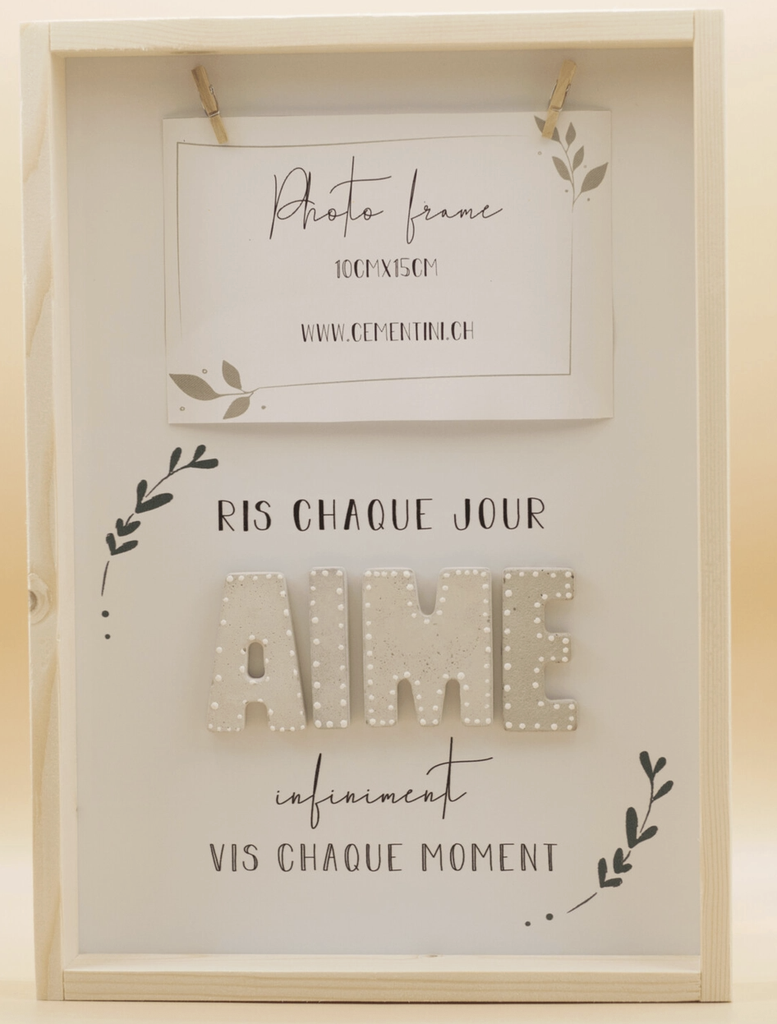 Tableau en Bois Avec Pinces - Aime