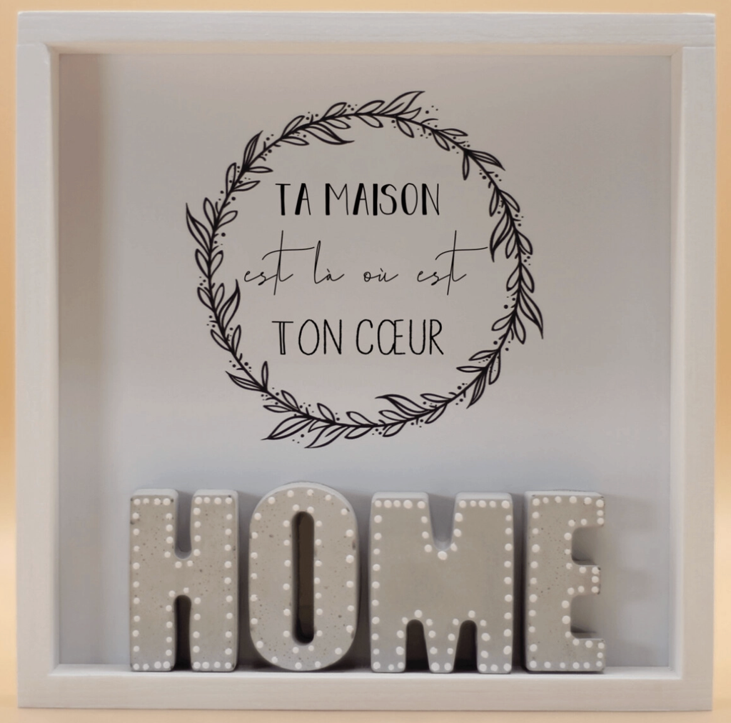 Tableau en Bois - Home