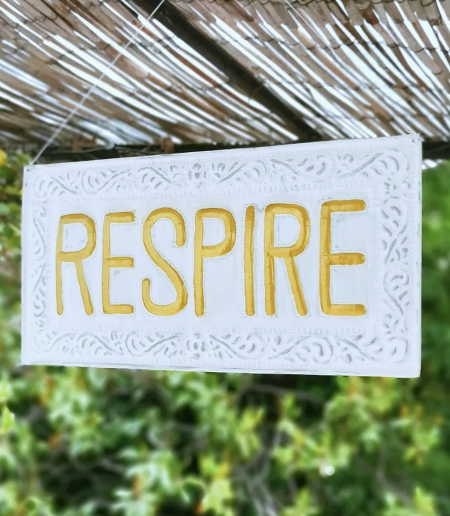 Plaque Décorative En Métal - Respire