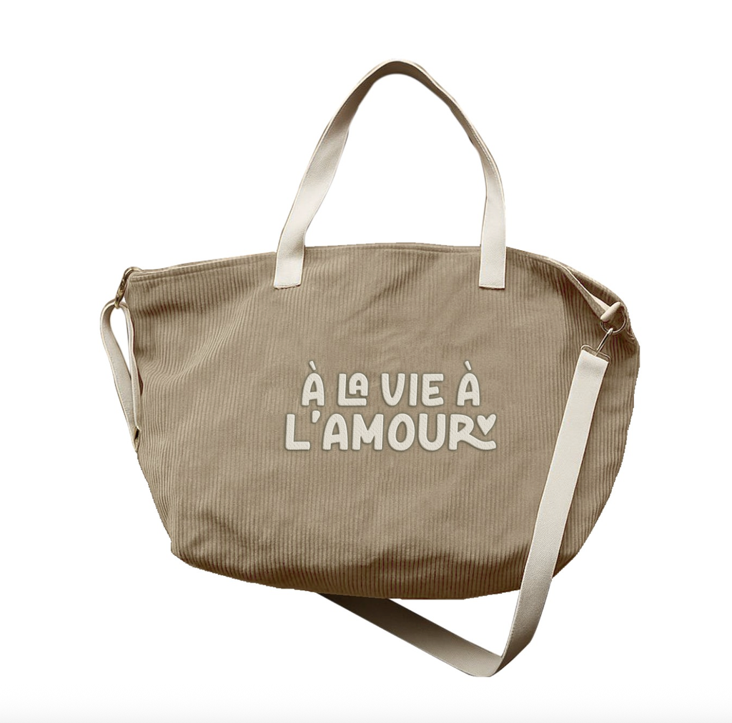 Cabas Velours - La Vie à l'Amor