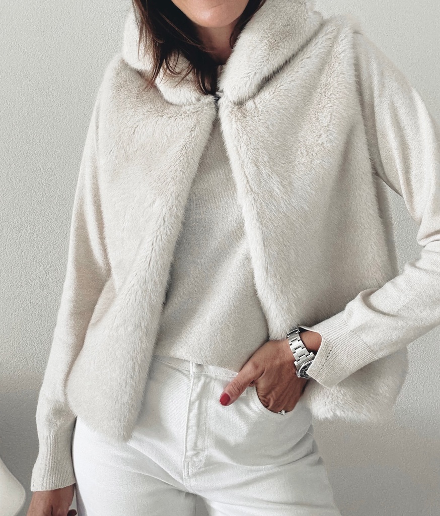 MANIDOU - Gilet Inuit - Panna