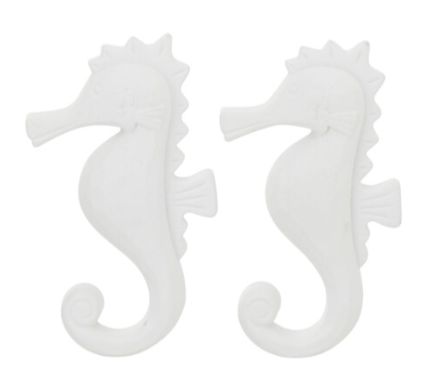 Hippocampe Décoratif - Blanc (duo)