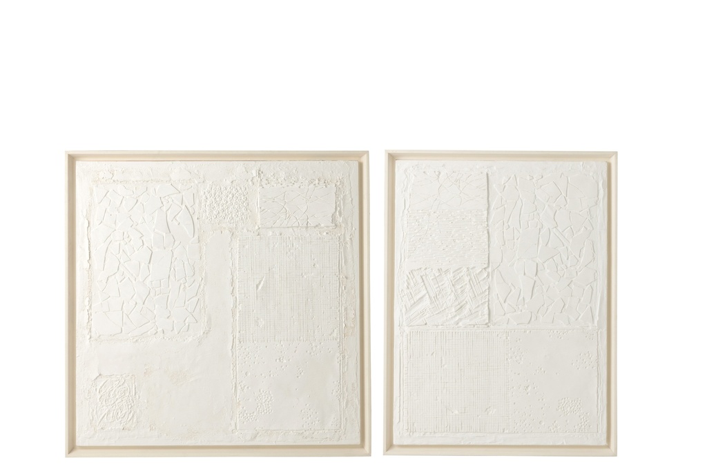 Tableau en Plâtre - Blanc