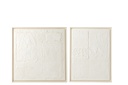 Tableau en Plâtre - Blanc