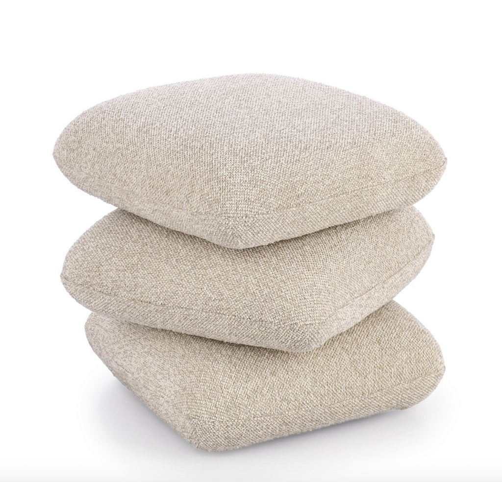 Pouf 3 Coussins - Beige