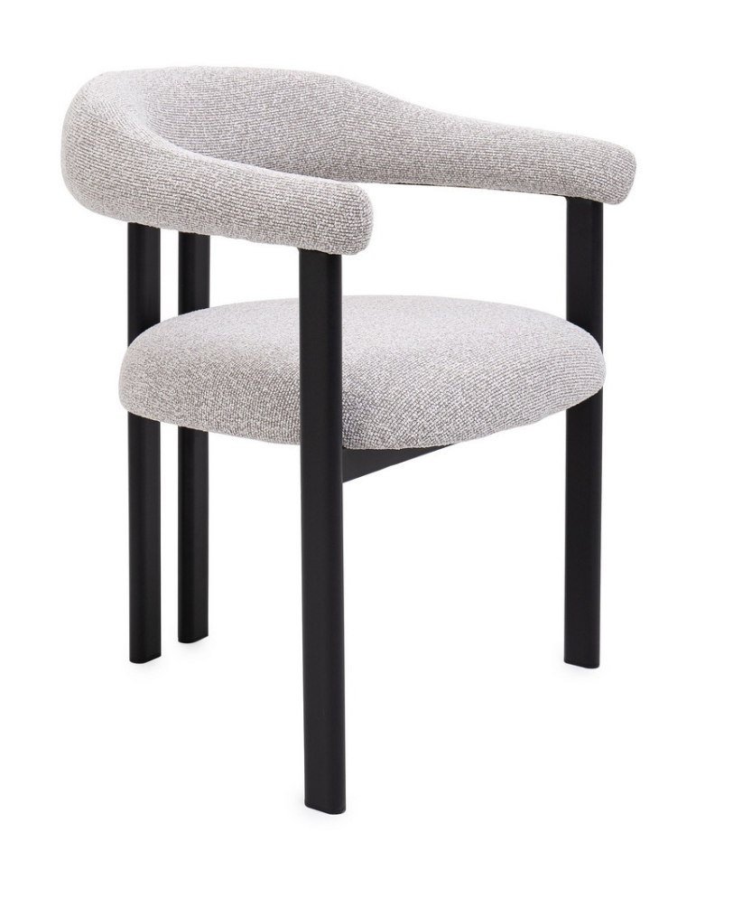 Chaise Louna - Grise/Noire