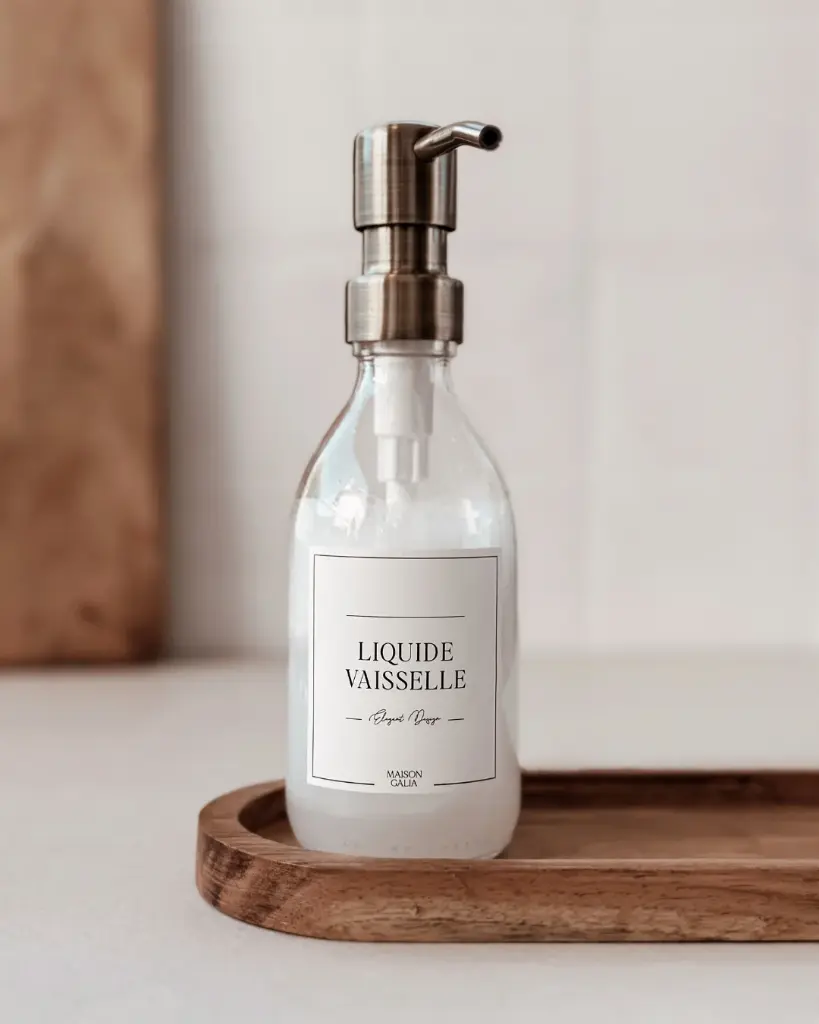 Flacon en Verre - Liquide Vaisselle