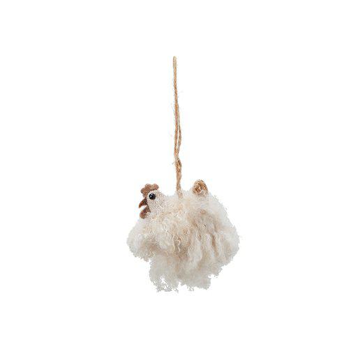 Poule à Suspendre - Fluffy (Blanc)