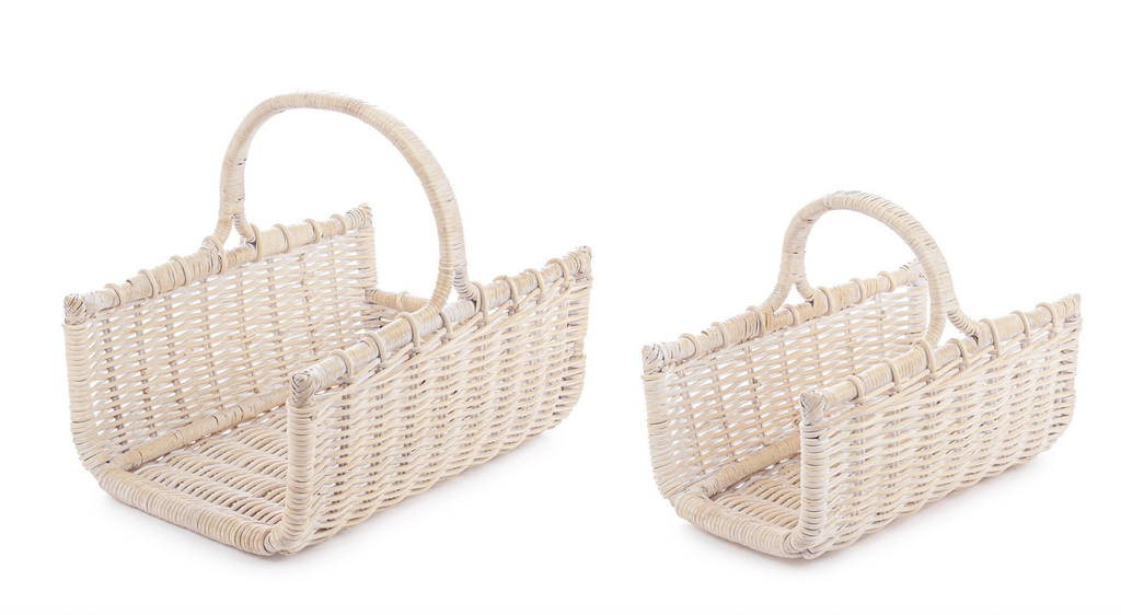 Panier en Rotin - Narra (blanchi) (Petit)