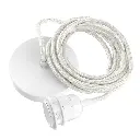 Lampe Suspension - Coton Blanc