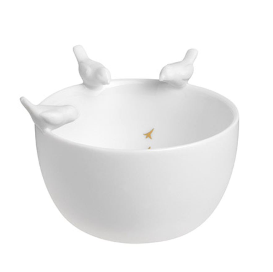 Bol en Porcelaine - Oiseau
