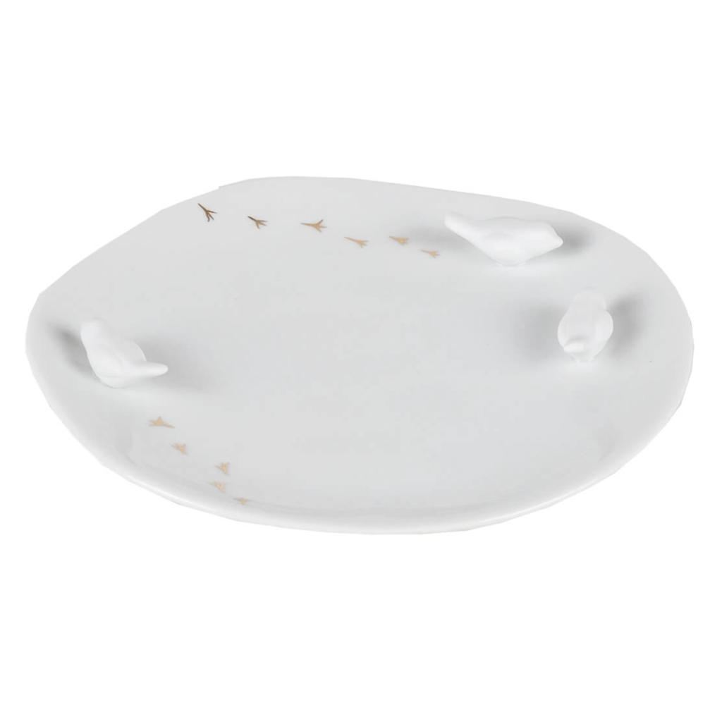 Mini Assiette en Porcelaine - Oiseau