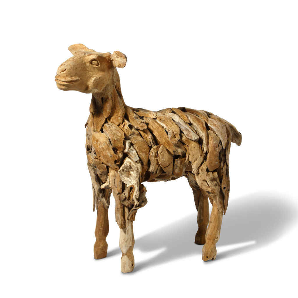 [37467] Mouton & Agneau en bois (Agneau)