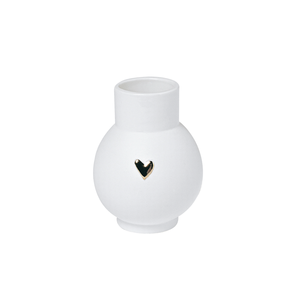 Vase Rond - Coeur Doré