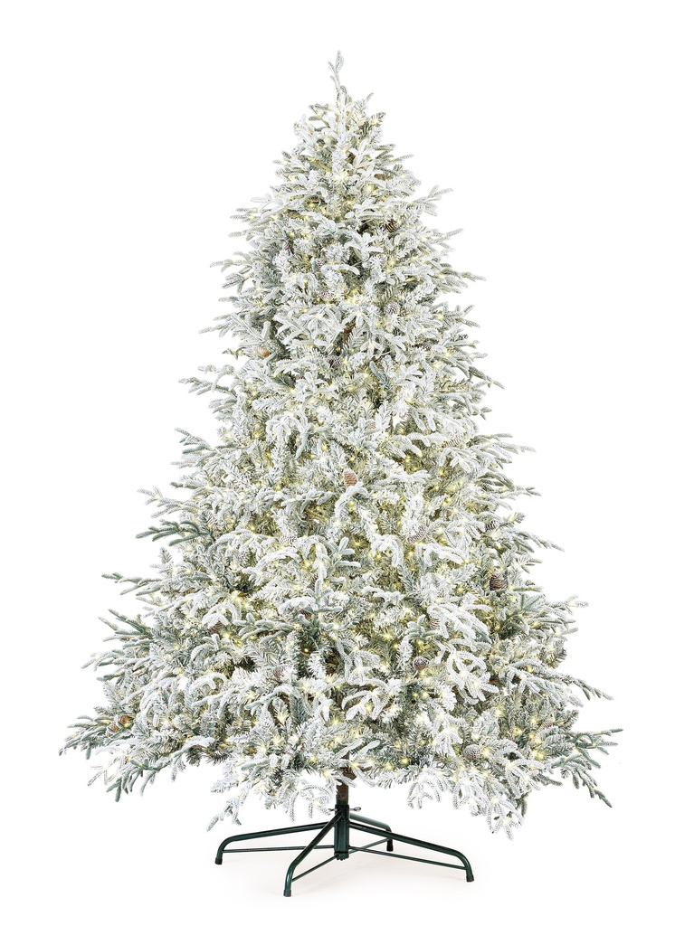 Sapin Artificiel Enneigé LED - Loyal (180/210cm) (Petit)