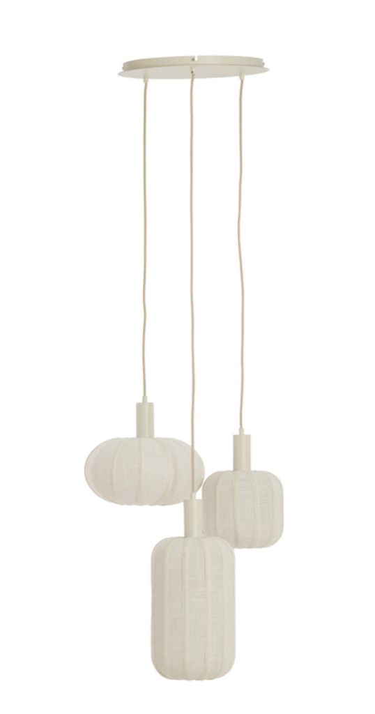 Lampe Suspension Tufia - Plafonnier Rond (3pcs) 
