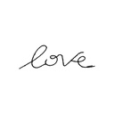 Mot Mural LED - Love