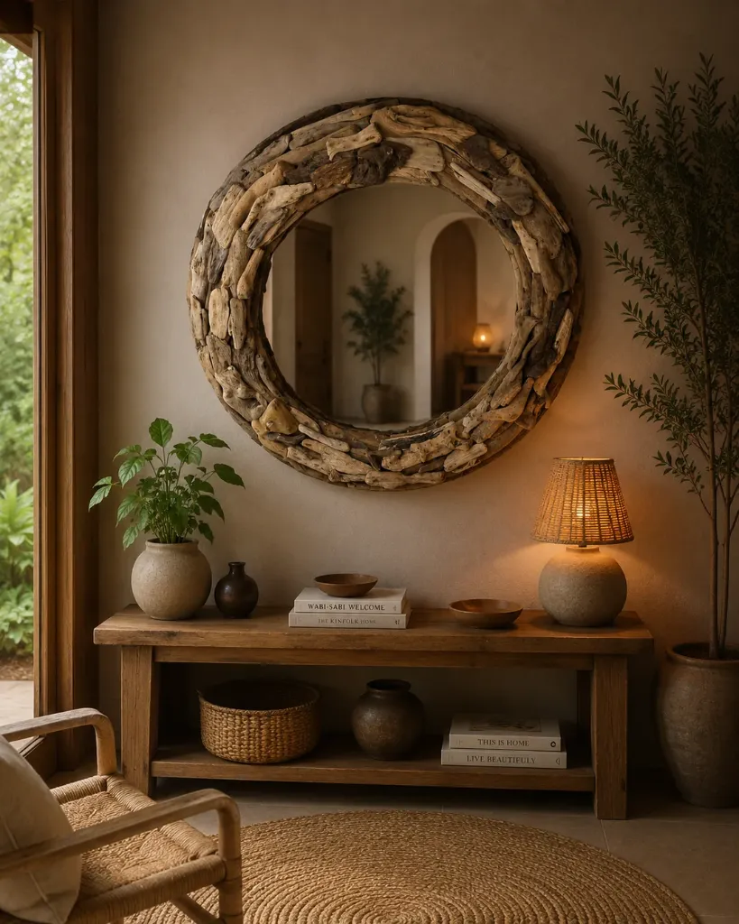 Miroir en Teck - Yosh