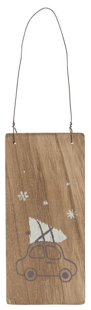 Pancarte de Noël - Voiture