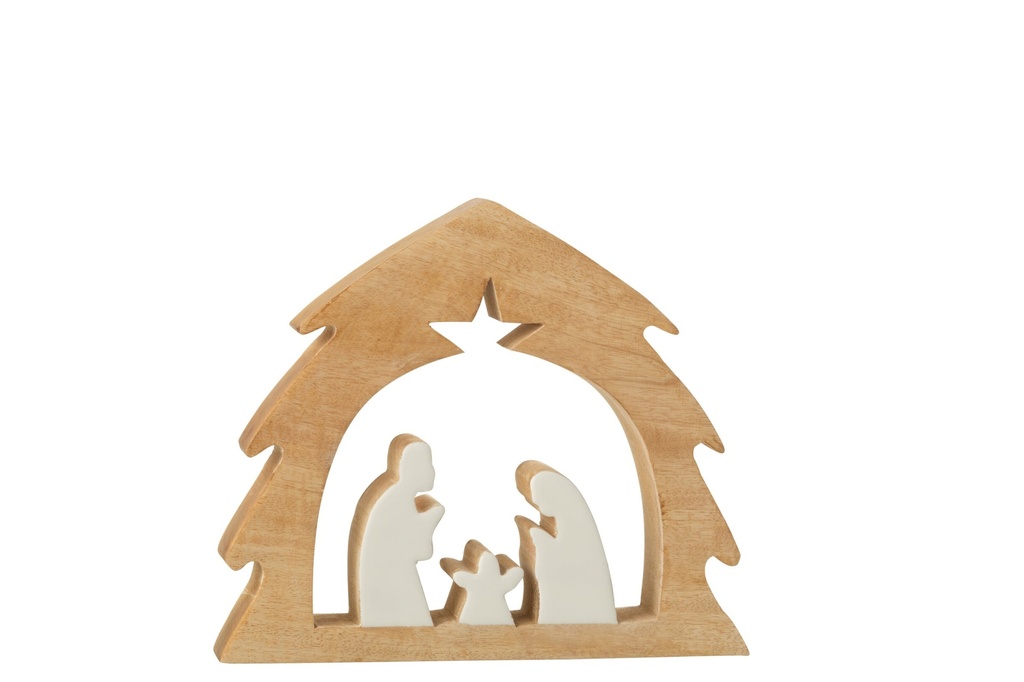 Crèche en Bois - Bethléem