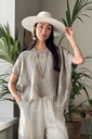 BYPIAS - Blouse Delphie (taupe)
