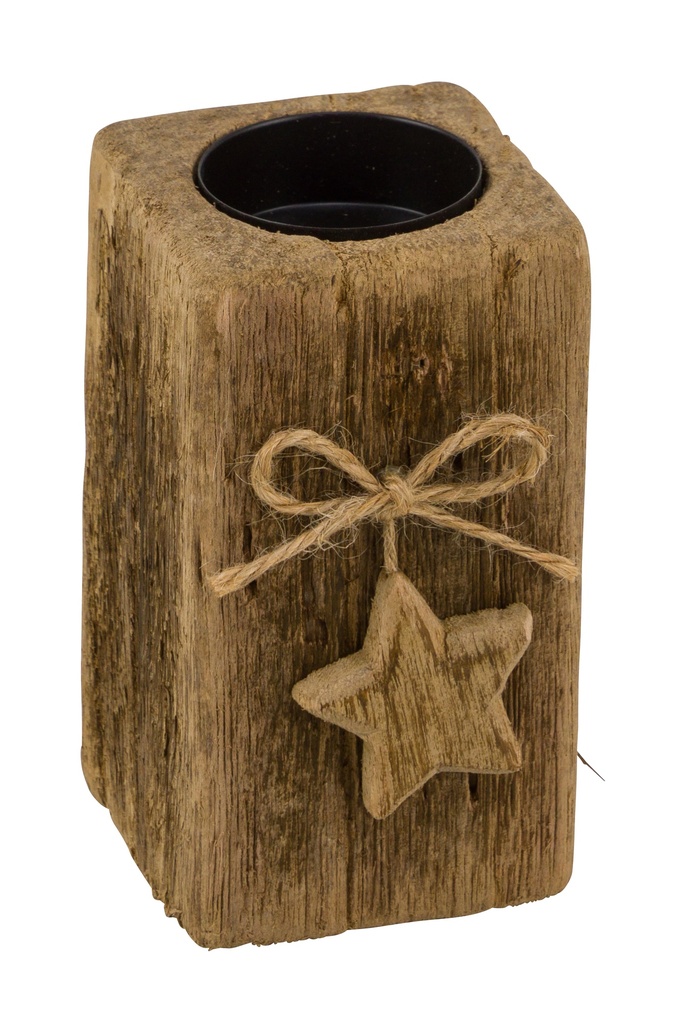 Photophore en Bois - Étoile (grand)