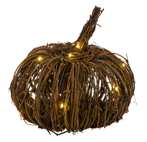 Courge en Rotin LED - Huba (petite)