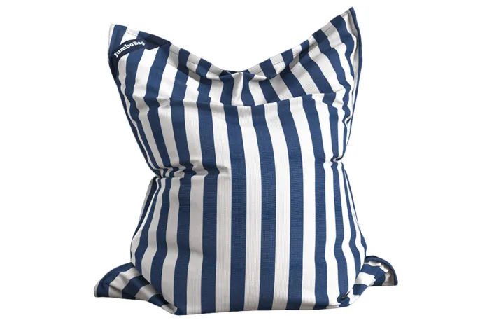 Housse de Coussin Piscine - Premium Sunbrella Bleue Rayée