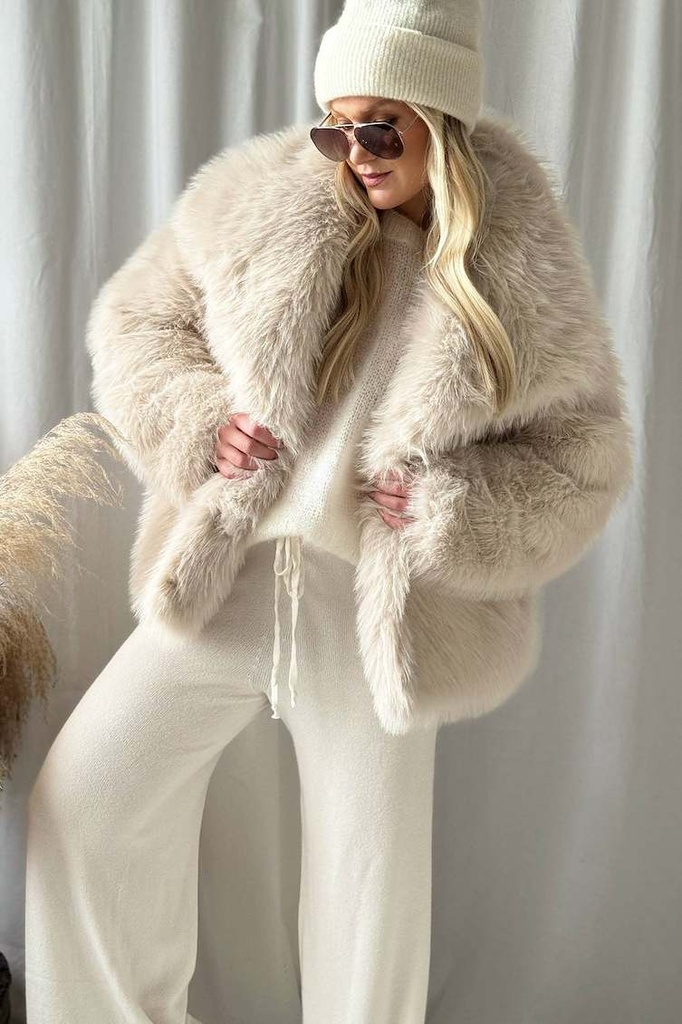 BYPIAS - Manteau Court Hali (blanc cassé)