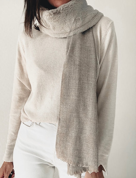 MANIDOU - Écharpe Dune - Beige
