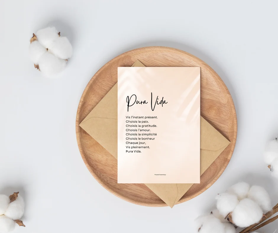 Carte Mantra "Pura Vida"