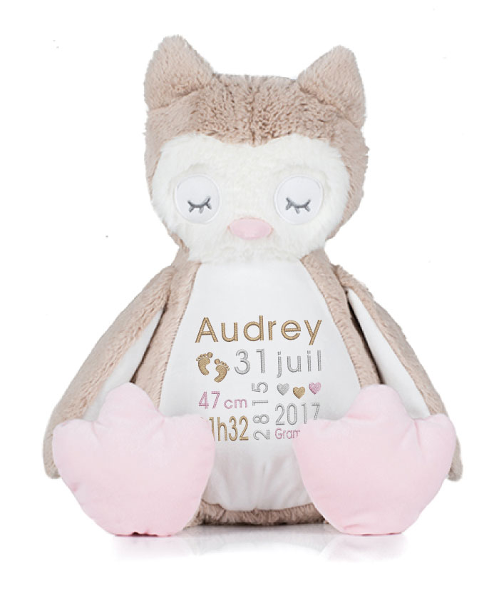 Peluche personnalisable Chouette