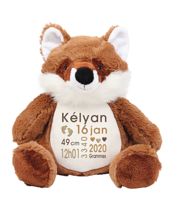 Peluche personnalisable Renard