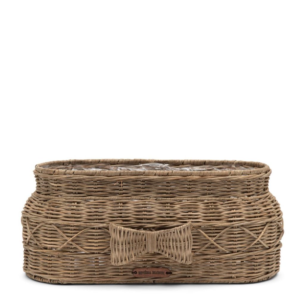 Jardinière en rotin Noeud